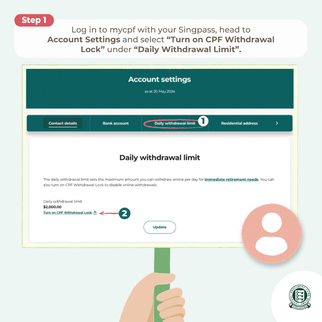 Disable CPF online withdrawal